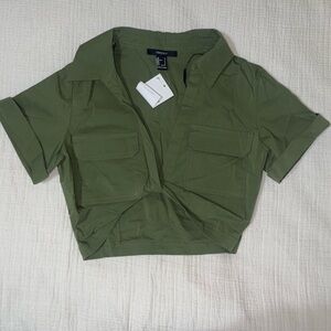 Green Short Sleeve Jacket